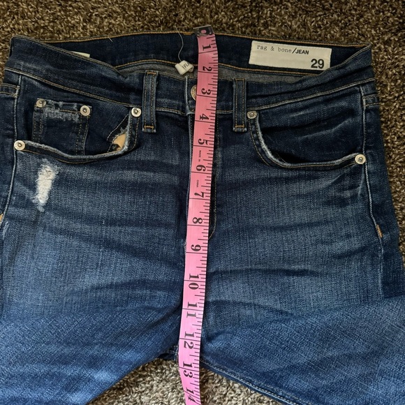 Rag & Bone 10” Crop Flare Jeans in Mabel Wash, size 29 - Picture 7 of 8